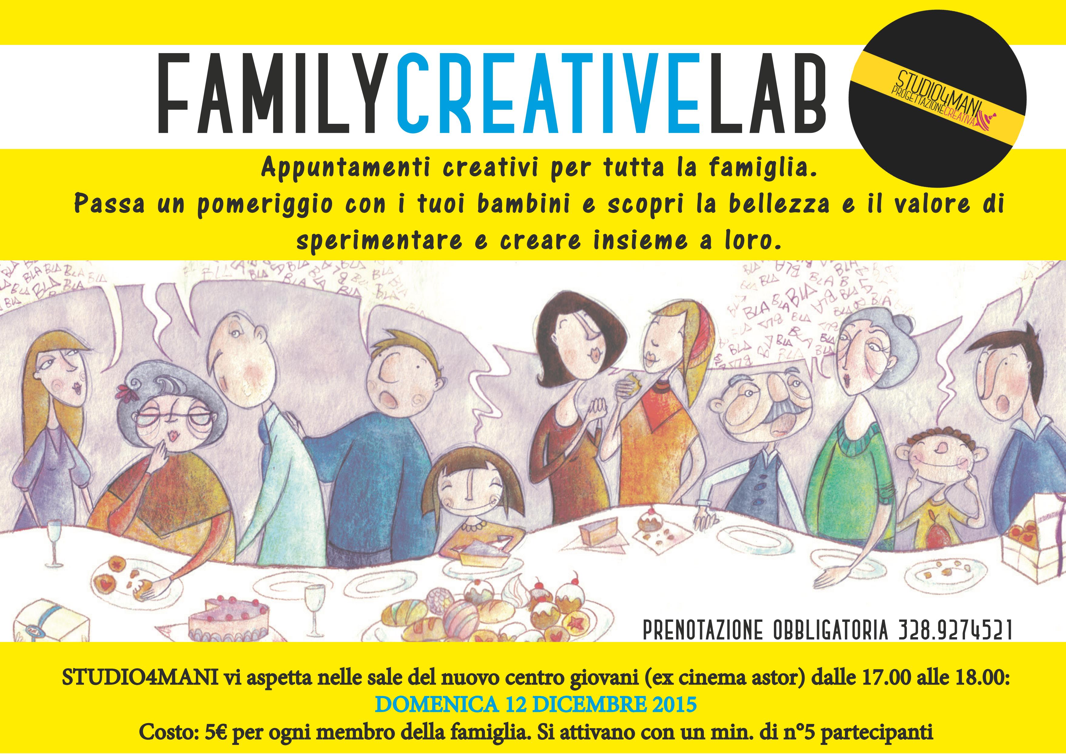 FAMILYcreativeLAB – Assaggi di arteterapia in famiglia